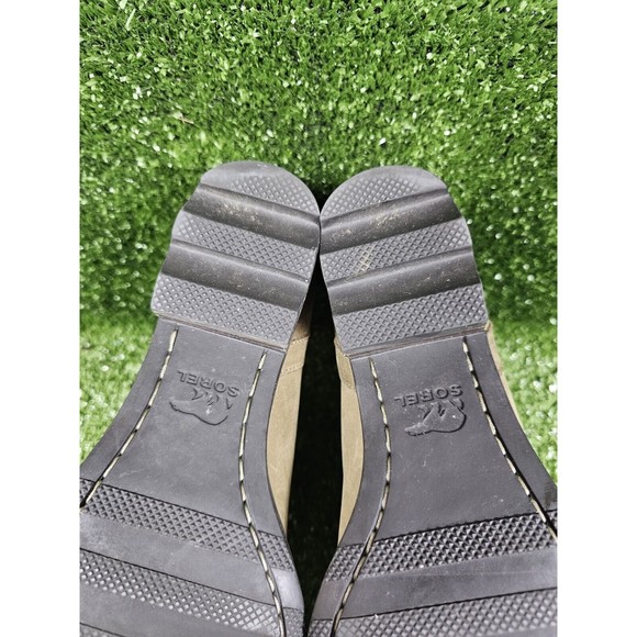 Sorel Lolla Ankle Boots Sage Leather Cut Out Sides Womens Size US‎ 8.5 - Picture 7 of 9